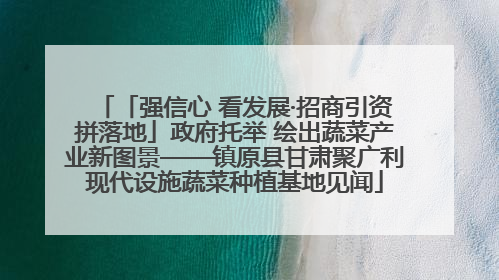 「强信心 看发展·招商引资拼落地」政府托举 绘出蔬菜产业新图景——镇原县甘肃聚广利现代设施蔬菜种植基地见闻