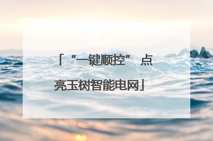 “一键顺控” 点亮玉树智能电网
