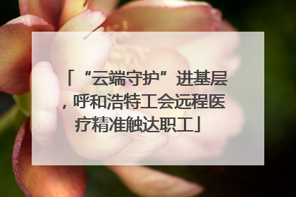 “云端守护”进基层，呼和浩特工会远程医疗精准触达职工