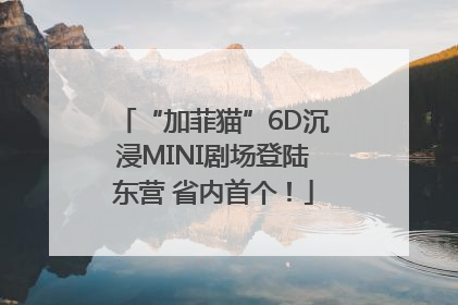 “加菲猫”6D沉浸MINI剧场登陆东营 省内首个！