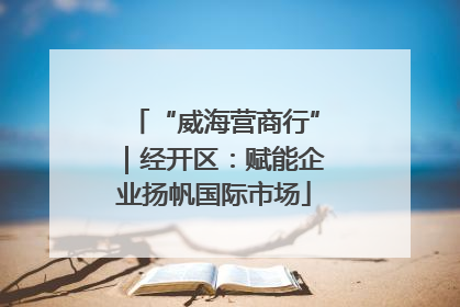 “威海营商行”｜经开区：赋能企业扬帆国际市场