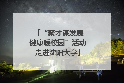 “聚才谋发展 健康暖校园”活动走进沈阳大学