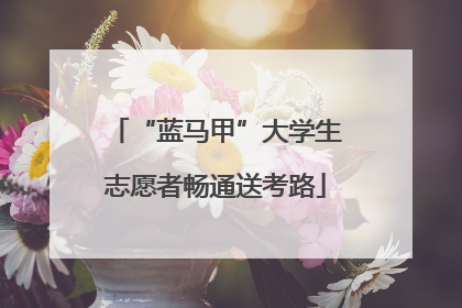 “蓝马甲”大学生志愿者畅通送考路