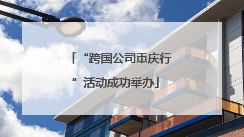 “跨国公司重庆行”活动成功举办