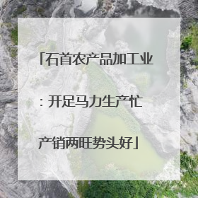 石首农产品加工业：开足马力生产忙 产销两旺势头好