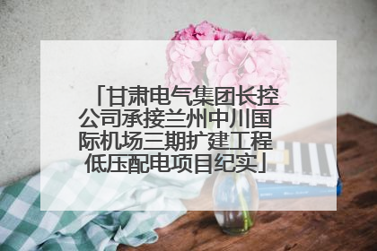 甘肃电气集团长控公司承接兰州中川国际机场三期扩建工程低压配电项目纪实