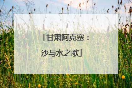 甘肃阿克塞：沙与水之歌