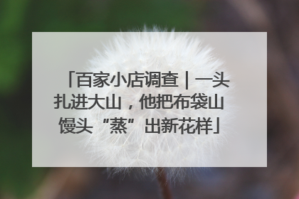 百家小店调查｜一头扎进大山，他把布袋山馒头“蒸”出新花样
