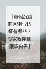 真假沉香的区别与特征有哪些？专家教你慧眼识真香