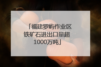 福建罗屿作业区铁矿石进出口量超1000万吨