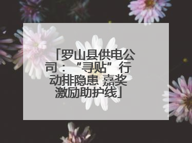 罗山县供电公司：“寻贴”行动排隐患 嘉奖激励助护线