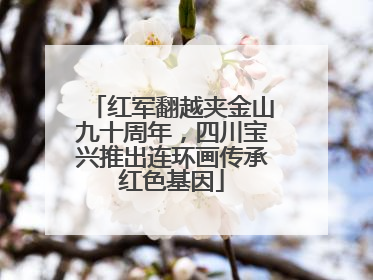 红军翻越夹金山九十周年，四川宝兴推出连环画传承红色基因