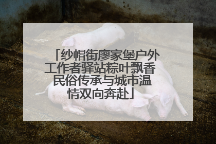 纱帽街廖家堡户外工作者驿站粽叶飘香 民俗传承与城市温情双向奔赴