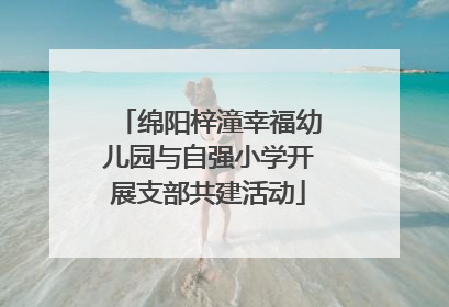 绵阳梓潼幸福幼儿园与自强小学开展支部共建活动