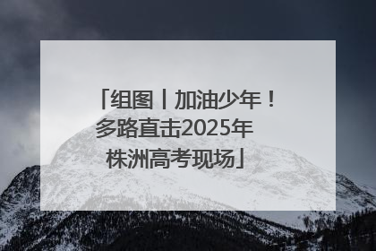 组图丨加油少年！多路直击2025年株洲高考现场