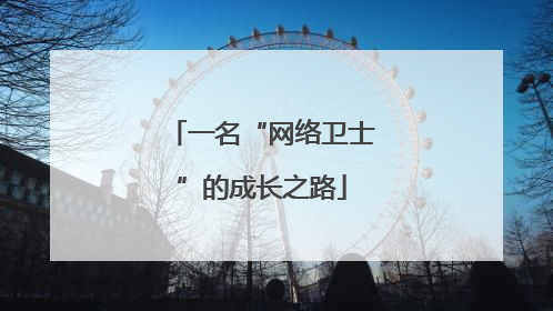 一名“网络卫士”的成长之路