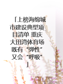 上榜海绵城市建设典型项目清单 重庆大田湾体育场既有“弹性”又会“呼吸”
