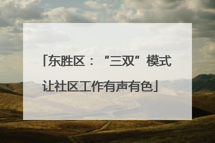 东胜区：“三双”模式让社区工作有声有色