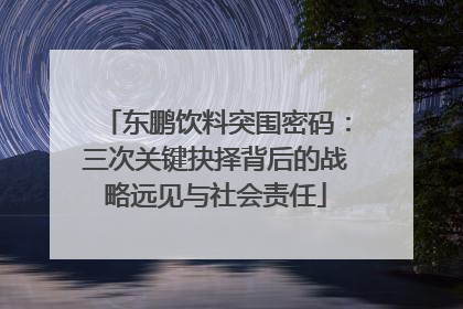 东鹏饮料突围密码：三次关键抉择背后的战略远见与社会责任