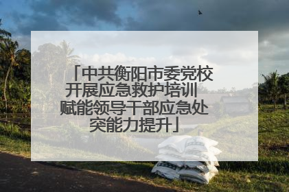 中共衡阳市委党校开展应急救护培训 赋能领导干部应急处突能力提升