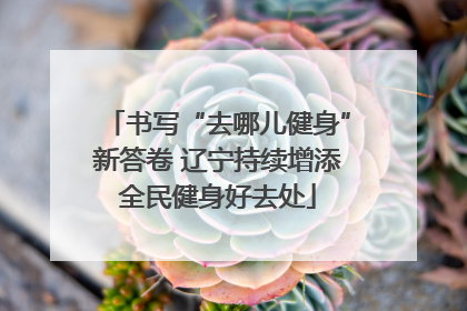 书写“去哪儿健身”新答卷 辽宁持续增添全民健身好去处