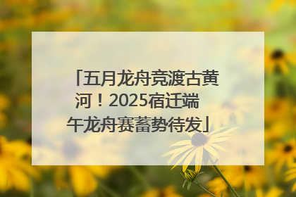 五月龙舟竞渡古黄河！2025宿迁端午龙舟赛蓄势待发