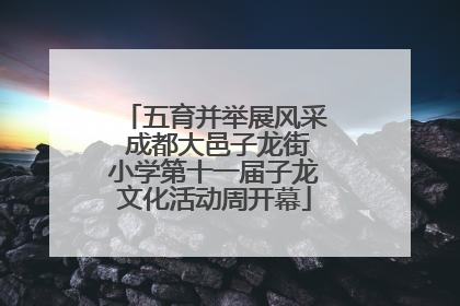 五育并举展风采 成都大邑子龙街小学第十一届子龙文化活动周开幕