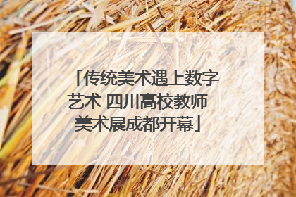 传统美术遇上数字艺术 四川高校教师美术展成都开幕