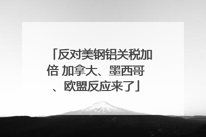 反对美钢铝关税加倍 加拿大、墨西哥、欧盟反应来了