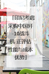 印尼考虑采购中国歼-10战斗机 正评估性能与成本优势