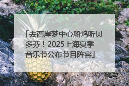 去西岸梦中心船坞听贝多芬！2025上海夏季音乐节公布节目阵容