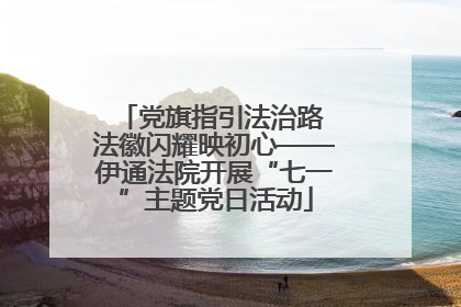 党旗指引法治路 法徽闪耀映初心——伊通法院开展“七一”主题党日活动