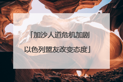 加沙人道危机加剧 以色列盟友改变态度