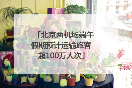 北京两机场端午假期预计运输旅客超100万人次