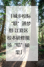 城乡校际“联”通梦想 江夏区校本研修现场“结”硕果