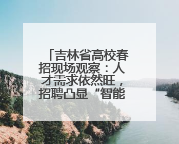 吉林省高校春招现场观察：人才需求依然旺，招聘凸显“智能+”