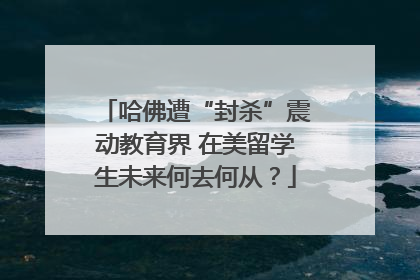 哈佛遭“封杀”震动教育界 在美留学生未来何去何从？