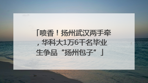 喷香！扬州武汉两手牵，华科大1万6千名毕业生争品“扬州包子”
