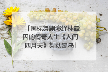 国标舞剧演绎林徽因的传奇人生《人间四月天》舞动鹭岛