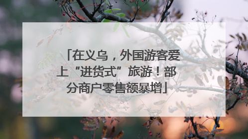 在义乌，外国游客爱上“进货式”旅游！部分商户零售额暴增