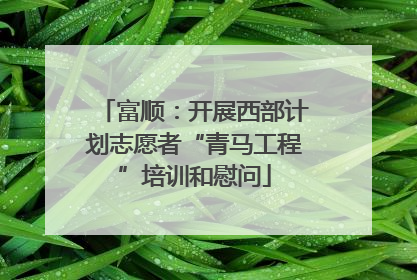富顺：开展西部计划志愿者“青马工程”培训和慰问