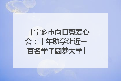 宁乡市向日葵爱心会：十年助学让近三百名学子圆梦大学