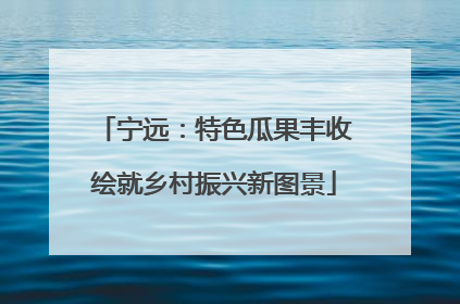 宁远：特色瓜果丰收绘就乡村振兴新图景