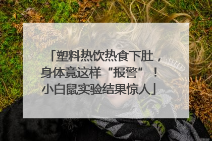 塑料热饮热食下肚，身体竟这样“报警”！小白鼠实验结果惊人