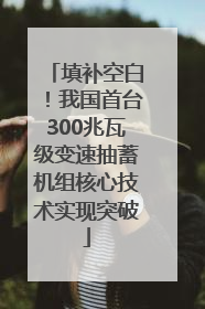 填补空白！我国首台300兆瓦级变速抽蓄机组核心技术实现突破