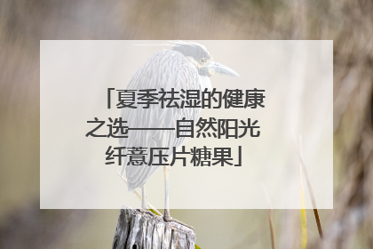 夏季祛湿的健康之选——自然阳光纤薏压片糖果