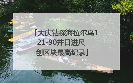 大庆钻探海拉尔乌121-90井日进尺 创区块最高纪录