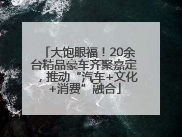 大饱眼福！20余台精品豪车齐聚嘉定，推动“汽车+文化+消费”融合