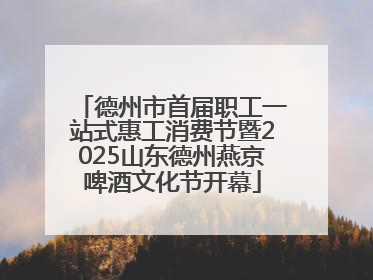 德州市首届职工一站式惠工消费节暨2025山东德州燕京啤酒文化节开幕