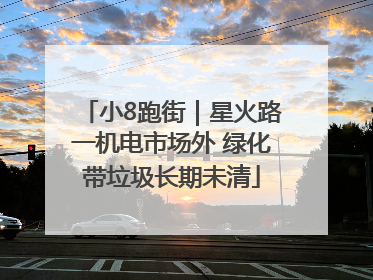 小8跑街｜星火路一机电市场外 绿化带垃圾长期未清